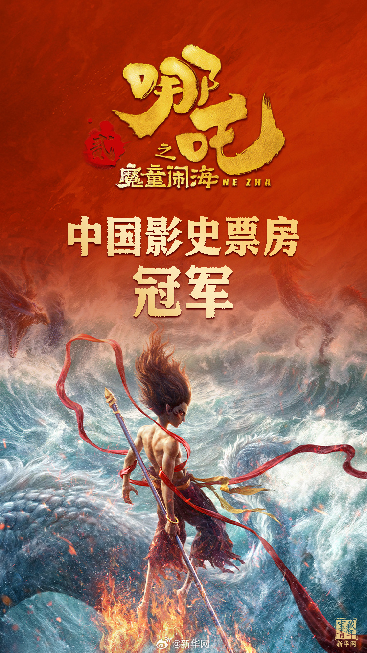  登頂！《哪吒2》打破中國影史最高票房紀(jì)錄