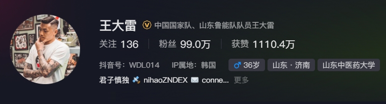  事出突然？泰山賽前幾小時亞冠退賽，王大雷社媒IP還顯示在韓國