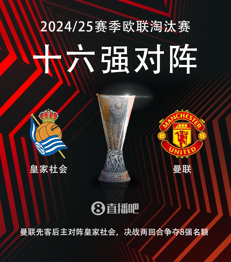  歐聯16強對陣：曼聯vs皇家社會！！