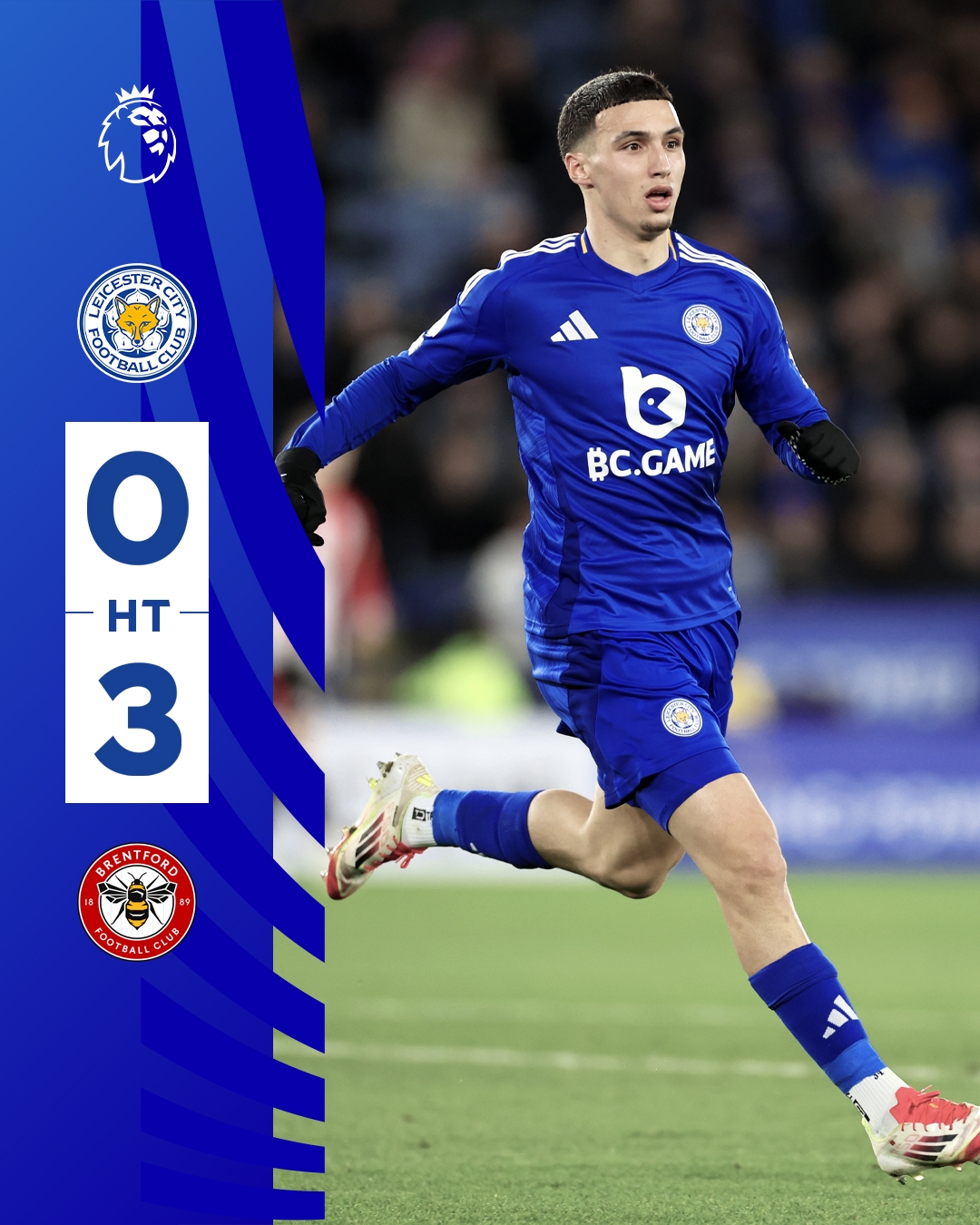  半場(chǎng)0-3！萊斯特若不進(jìn)球輸球，將主場(chǎng)6連敗0進(jìn)球創(chuàng)歷史最糟戰(zhàn)績