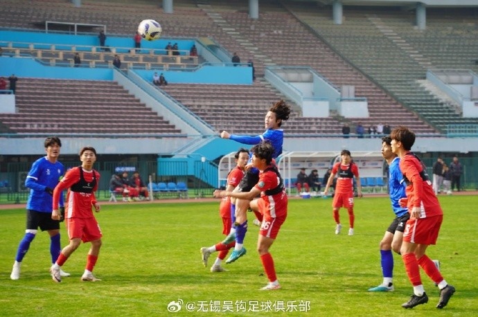  熱身賽 | 無錫吳鉤3：1上海海港B隊